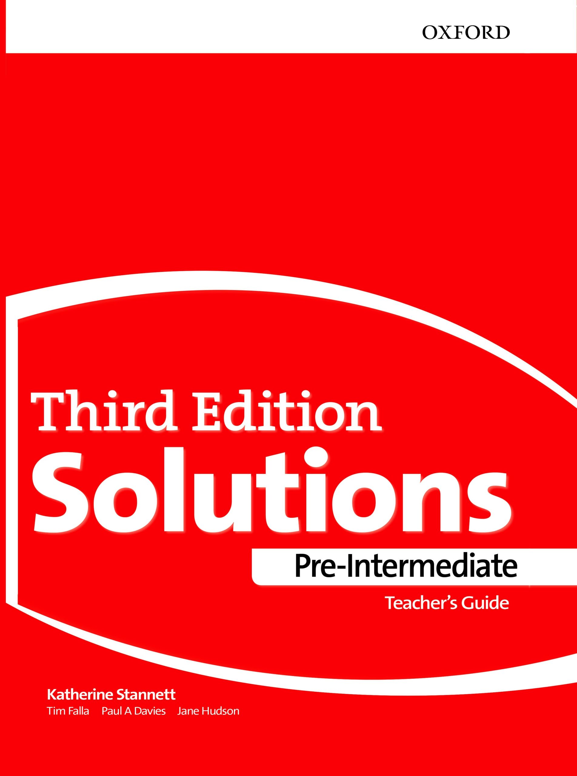 teachers book Solutions Pre Intermediate 3rd – الو زبان تک